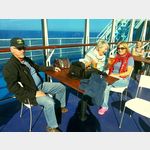 19 - auf Deck der Cruise Europa von Minoan Lines nach Verlassen des Hafens von Ancona