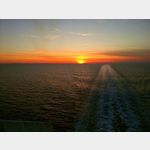 20 - Sonnenuntergang vom Deck der Cruise Europa von Minoan Lines auf dem Weg nach Griechenland